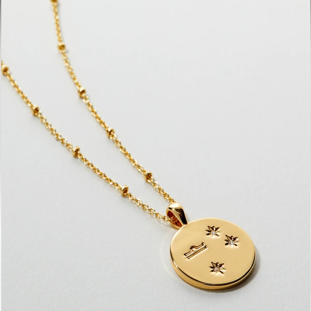 Bryan Anthonys Gold Libra Necklace